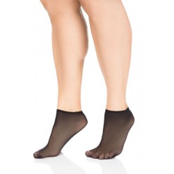 Elastische Damen-Kurzsocken für breite Füße LIDA 705 Größe++ 20 DEN (2 Paar) (Größe 39-42)