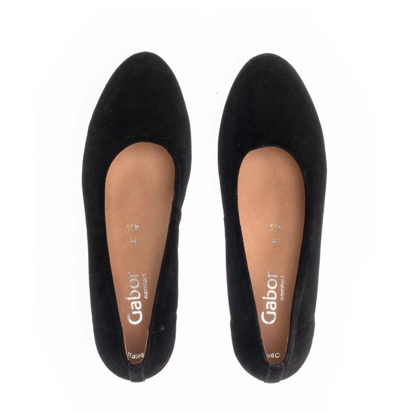black suede shoes Gabor 56.180.47 