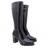 Women's autumn big size wide calf boots (L) PieSanto 205437 negro