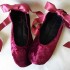 Made to order - handmade slippers Bordo