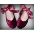 Made to order - handmade slippers Bordo