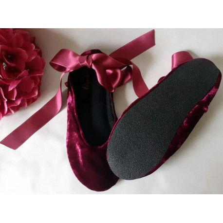 Made to order - handmade slippers Bordo2