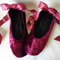 Made to order - handmade slippers Bordo2