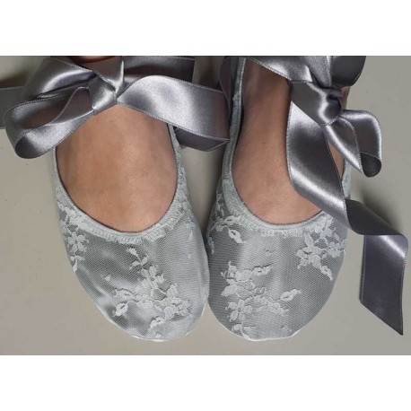 Made to order - handmade slippers Silver