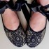 Made to order - handmade slippers Lace