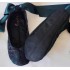 Made to order - handmade slippers Black