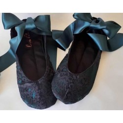 Made to order - handmade slippers Black