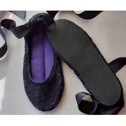 Made to order - handmade slippers Violet2