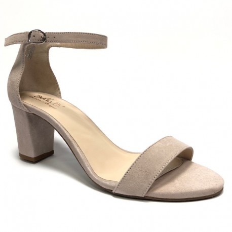 High-heel suede sandals. Big sizes. Bella b. 7006.033