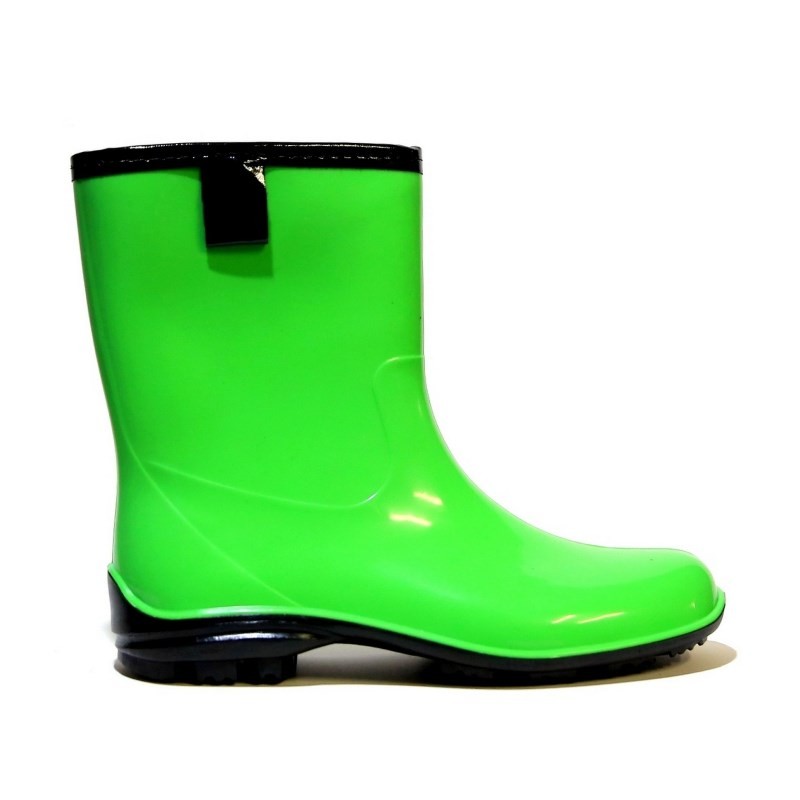 mint green rain boots