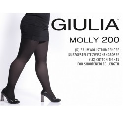 Giulia Хлопковые колготки укороченной длины для женщин Molly 200 den
