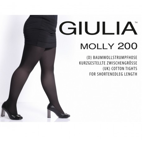 Giulia bomullstights for forkortet benlengde for kvinner Molly 200 den