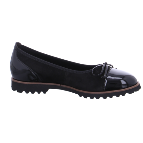 Черные замшевые женские туфли Gabor 84.100.37