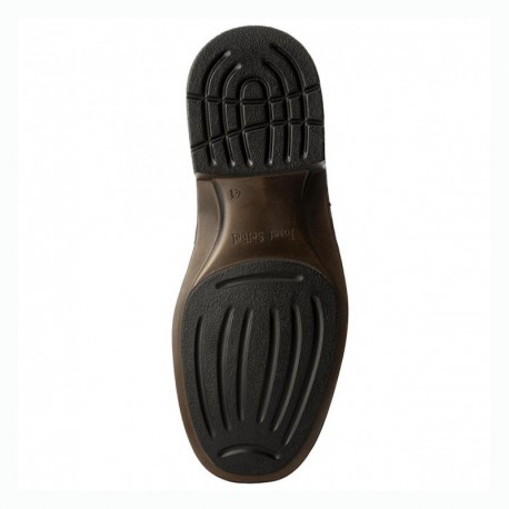 Классические широкие черные  мужские туфли большого размера Josef Seibe 38200