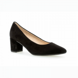 Черные женские туфли на средних каблуках Gabor 91.450.17