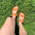 Orange women's Slide flip flops Bella B 7888.007
