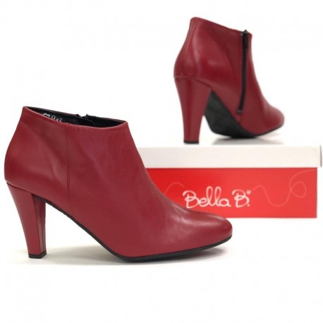 Красные демисезонные ботинки на высоких каблуках Bella b 5318.031