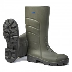 Men’s rain safety boots Nora Max PU Green/Grey EN20347
