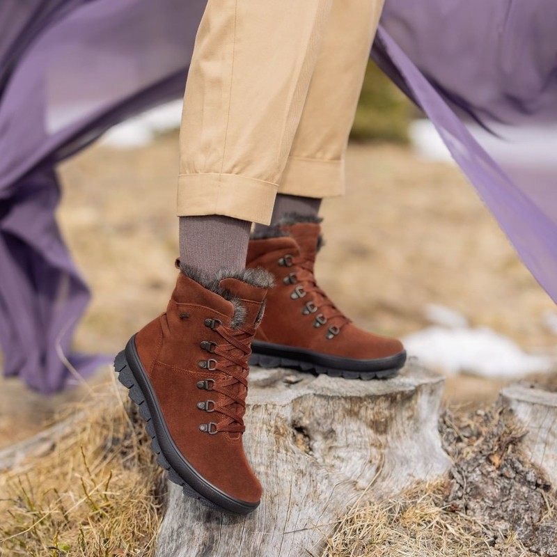 Зимние замшевые ботинки на шнурках Legero GORE-TEX 2-000503-3410 -Apavi40plus