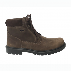 Winter ankle boots with genuine sheepskin Jomos 456510 choco