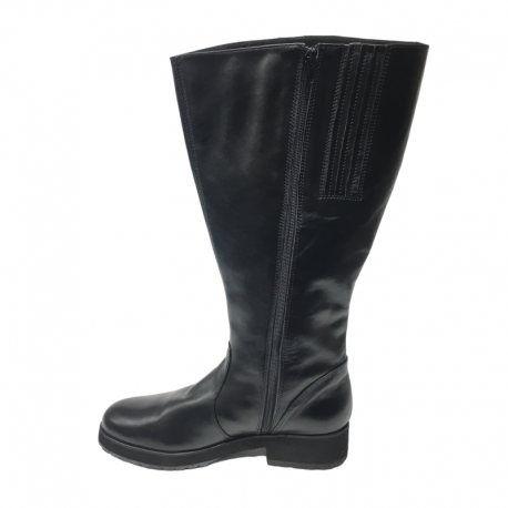 Women's wide calf autumn long boots with fleece lining Vitas Laiks S-144