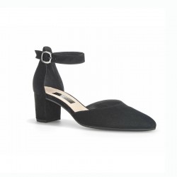 Черный женские летние туфли на средних каблуках Gabor 41.340.17
