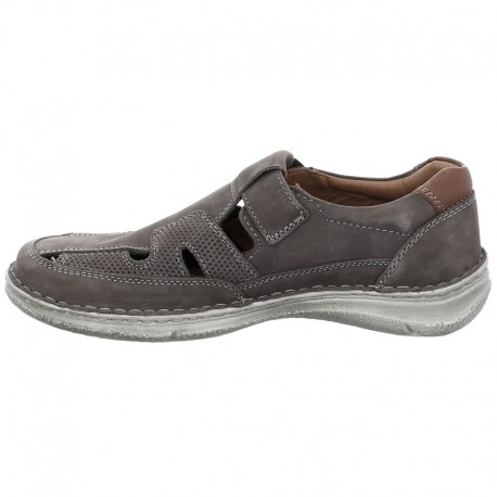Men's wide fit summer casual shoes Josef Seibel 43635 grau