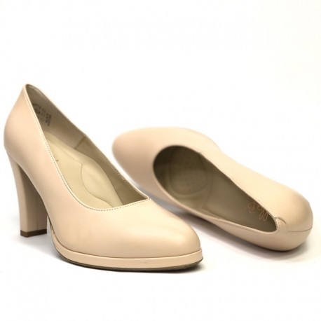 Women's big size court beige shoes Bella b. 8458.004