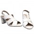 Naiste kõrge kontsaga valged sandaalid. Suured suurused. Bella b.  8418.012