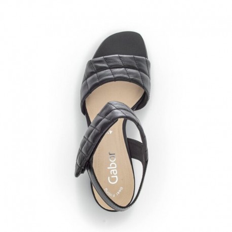Black high heel sandals Gabor 21.711.27