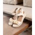 White wedge sandals Remonte D6459-60