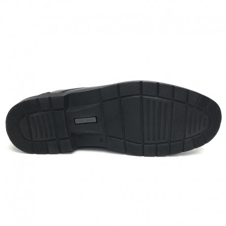 Классические черные  мужские туфли большого размера Josef Seibe 42801 Очень широкие (K)
