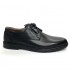 Classic black men's shoes in big sizes Josef Seibel 42801 extra wide (K)