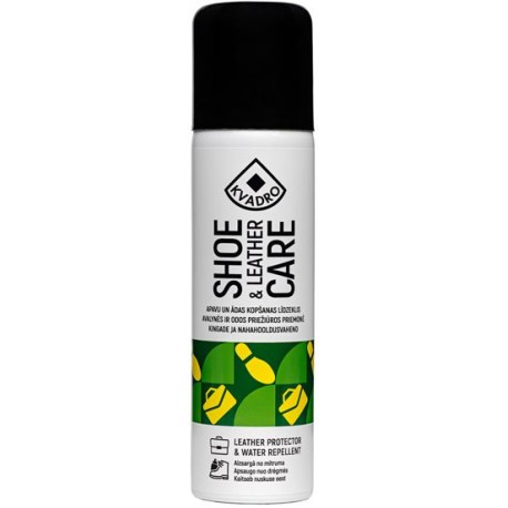Vannbeskyttende og pleie aerosol for alle typer lærvarer