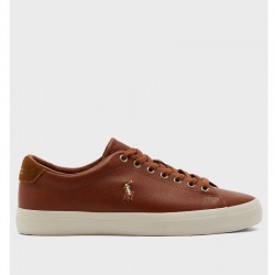 Large size sneakers for men Ralph Lauren Polo LONGWOOD-SK-VLC brown