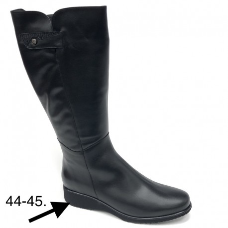Women's autumn boots with little lining and wide calf PieSanto 235983 4XL