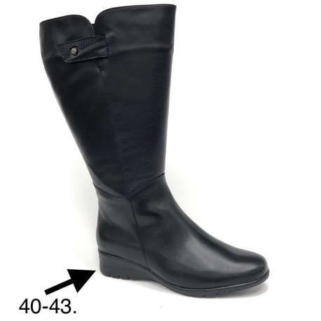 Women's autumn boots with little lining and wide calf PieSanto 235983 4XL