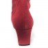 Женские осенние замшевые ботинки-носки PieSanto 235275 cherry