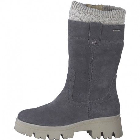 Big size winter mid-calf boots Tamaris 8-56419-41 GRAPHITE