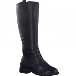 Women's autumn boots with little lining and wide calf Tamaris 8-55503-41 BLACK