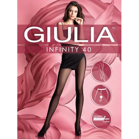 Women's silky tights without shorts Giulia Infinity 40 DEN
