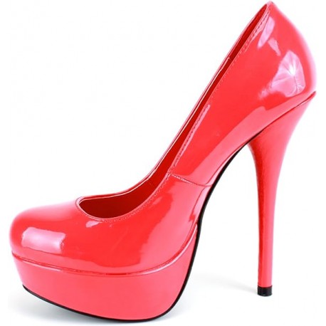 Women's high heels Andres Machado AM453 CHAROL ROJO