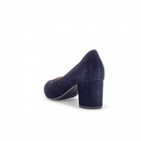 Темно-синие женские туфли на средних каблуках Gabor 41.450.16