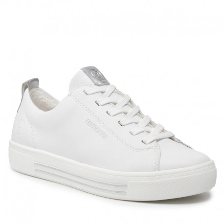 White leather sneakers for women Remonte D0913-80
