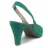 Vihreät mokkanahkaiset avoimet kengät Bella b. 8928.002