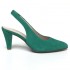 Women's emerald green high-heel sandals with closed toe Bella b. 8928.002