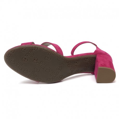 High-heel suede sandals. Big sizes. Bella b. 8899.004