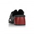 Black slide flip flops on a medium heel Remonte R8759-01