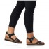 Black wedge sandals Remonte D6454-00