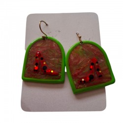 Handmade earrings shoe